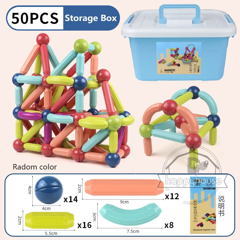 Jeu de construction magnétique pour enfants — Blocs éducatifs Montessori