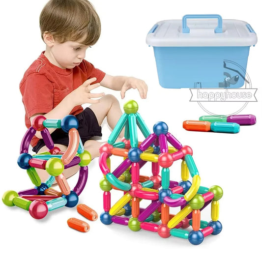 Jeu de construction magnétique pour enfants — Blocs éducatifs Montessori