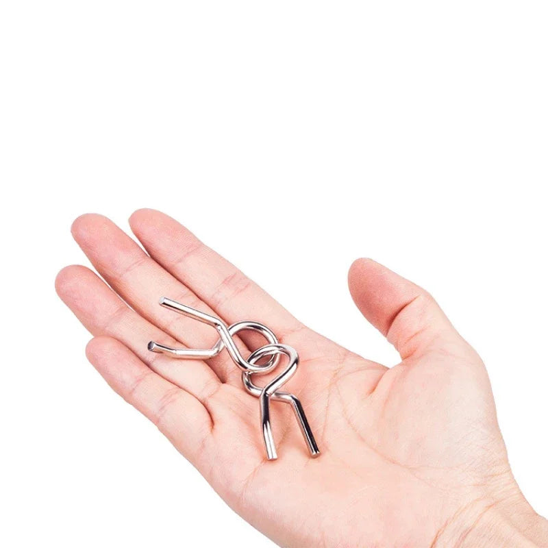 Lot de 8 casse-têtes métalliques pour enfants et adultes — Puzzle de logique