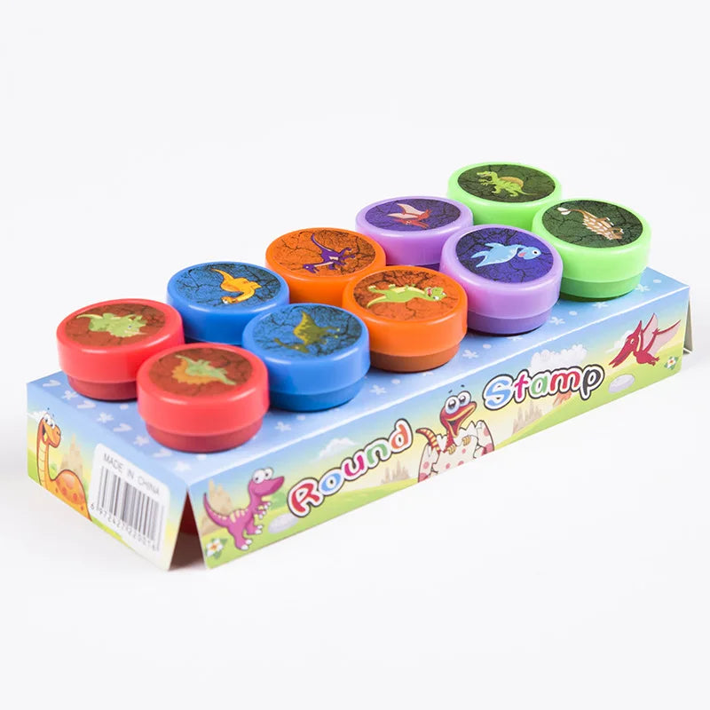 Lot de 10 tampons auto-encreurs pour enfants