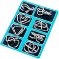 Lot de 8 casse-têtes métalliques pour enfants et adultes — Puzzle de logique